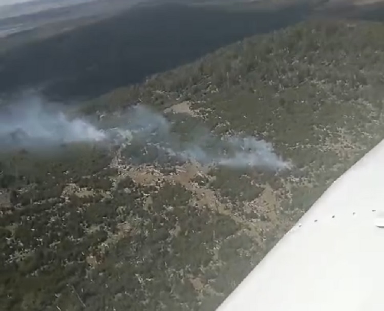 Operativo para combatir el fuego en el paso fronterizo Bellavista