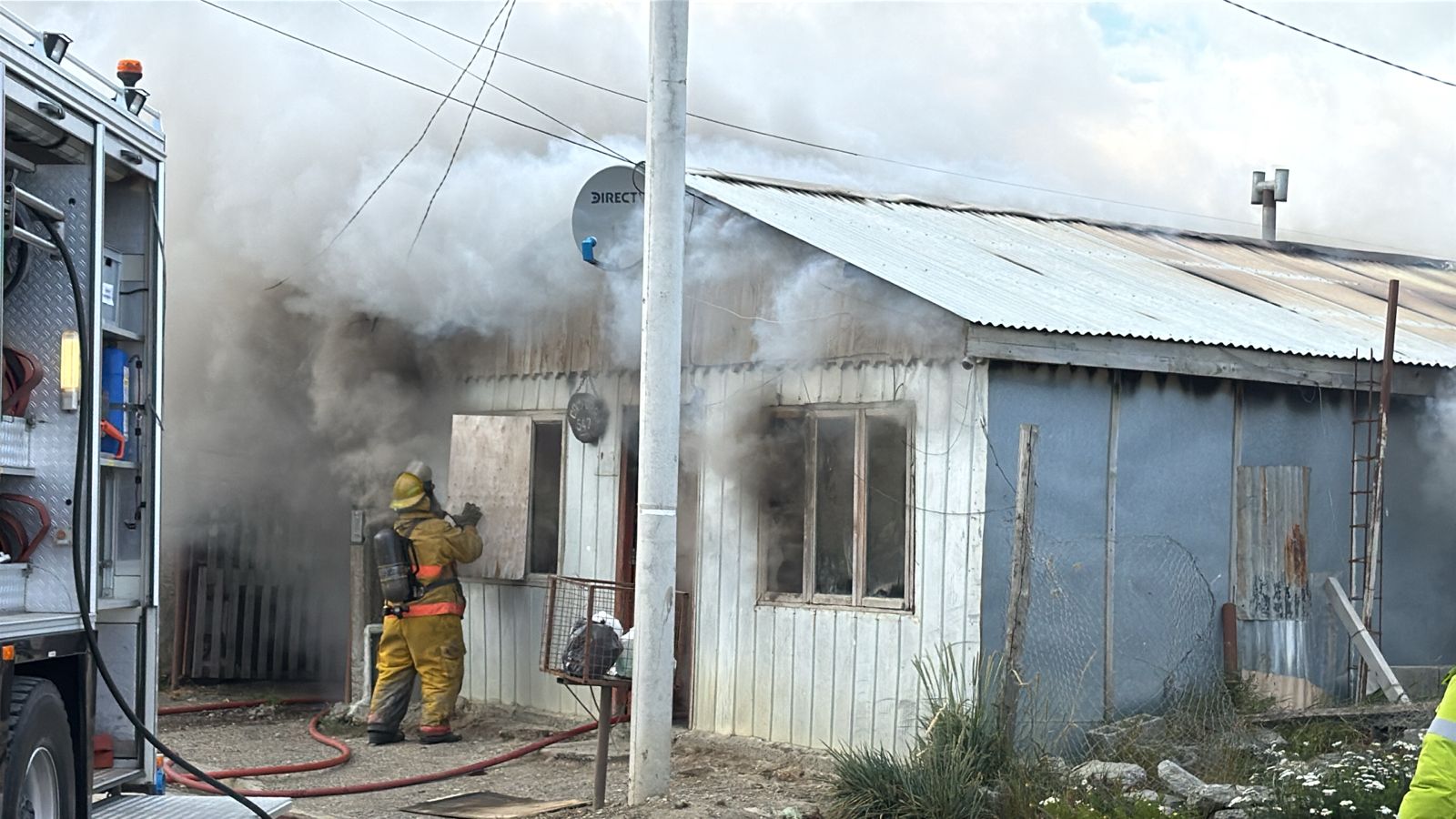 El fuego destruyó una vivienda ubicada en el barrio Perón