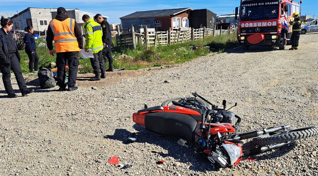 Motociclista herido en un choque ocurrido en Margen Sur