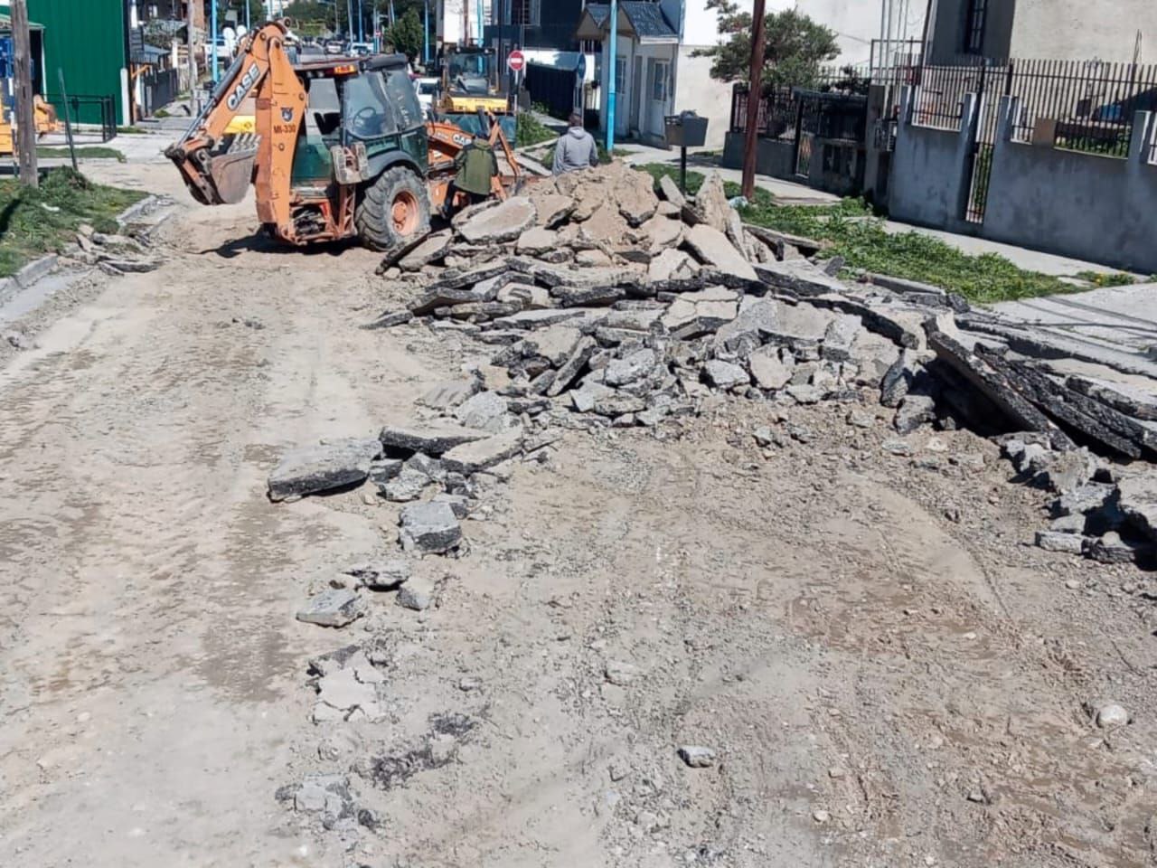 Luego de las Fiestas, se reanudaron las tareas de pavimentación