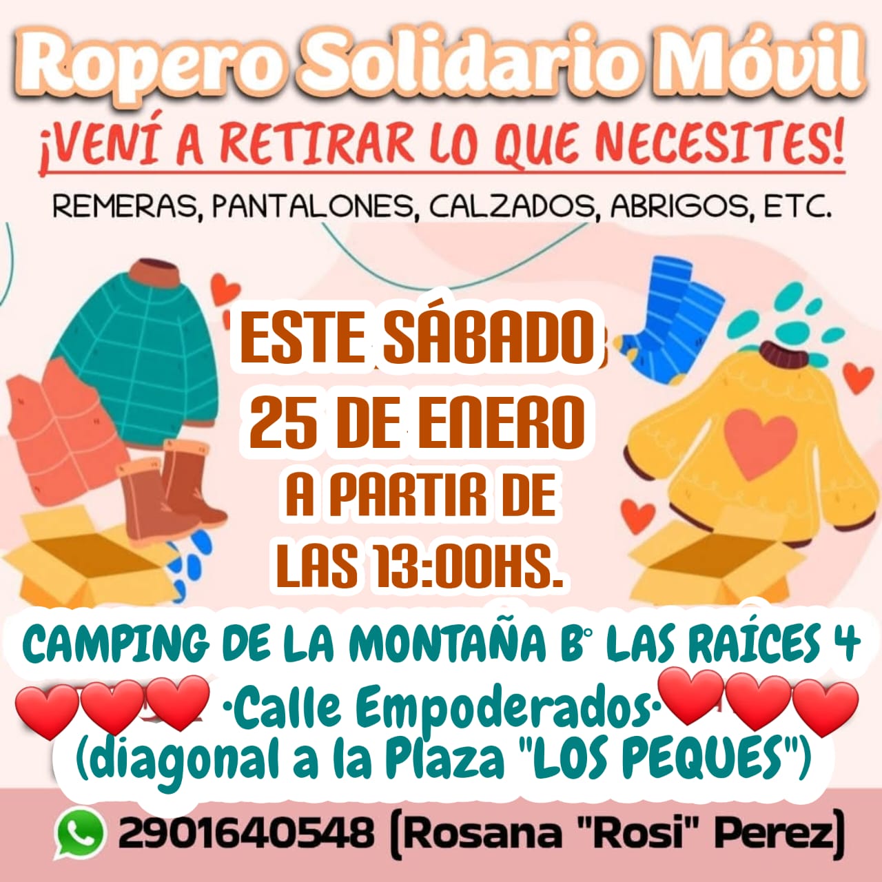 El ropero solidario móvil estará en el barrio Las Raíces 4