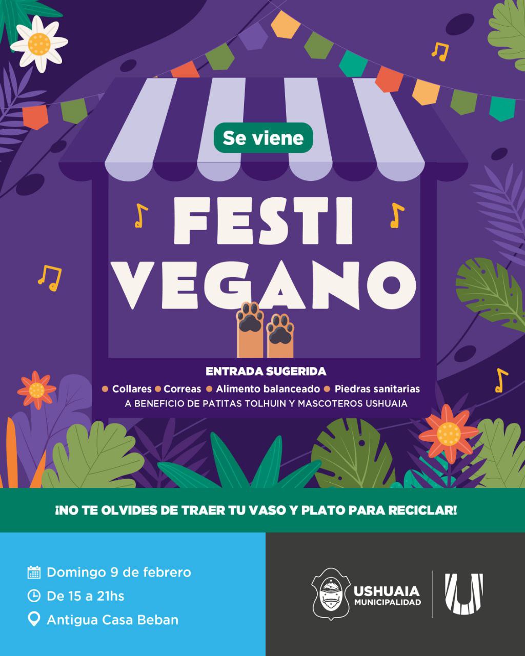 Este domingo 9 se llevará adelante el “Festi Vegano” en la Antigua Casa Beban