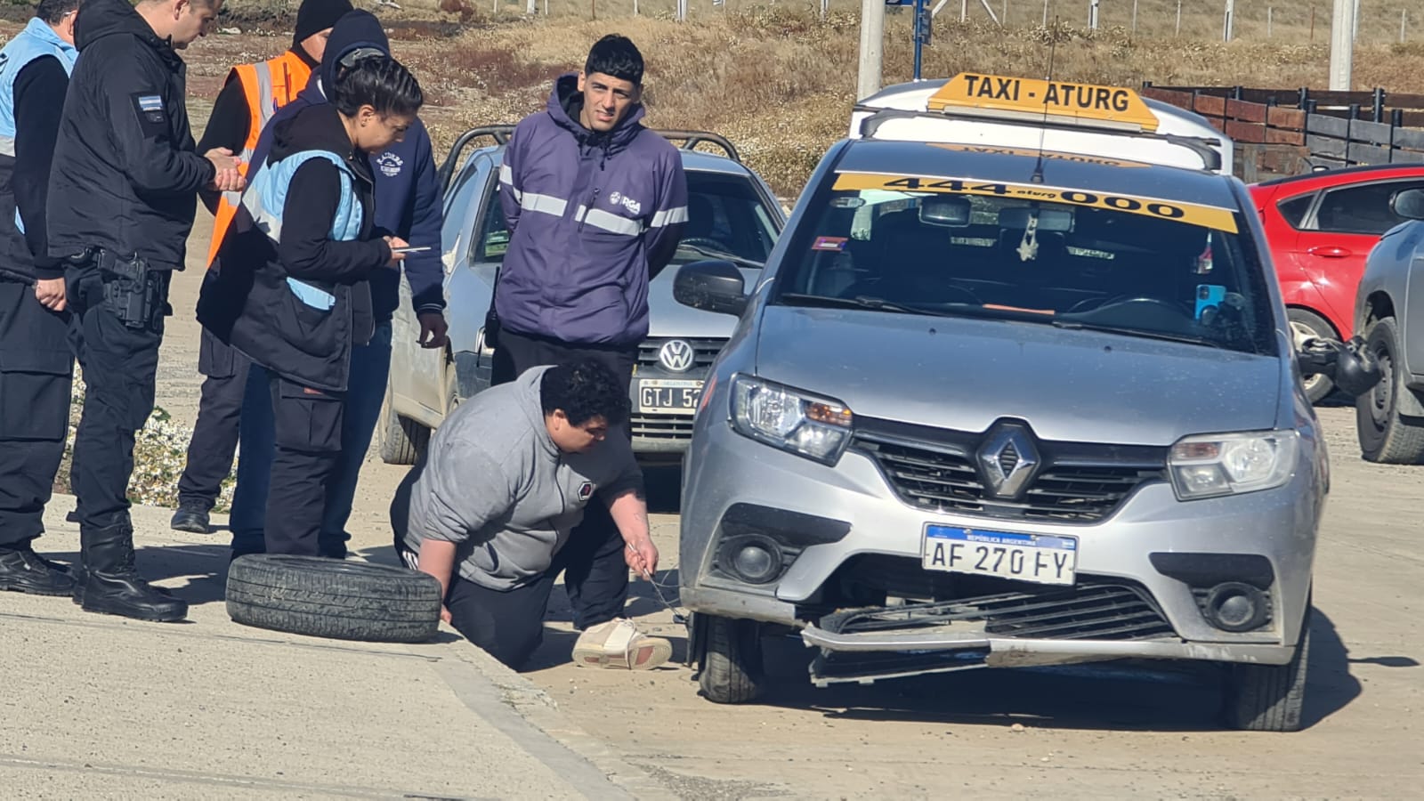 Colisión vehicular en Río Grande: un taxista se negó a realizar la alcoholemia